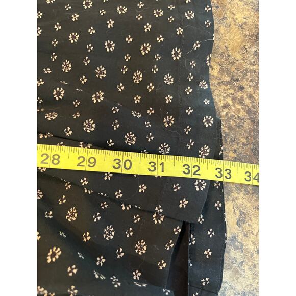 Free People XS Walking Through Dreams Red Black V neck Fit Flare Mini Dress - Picture 12 of 12